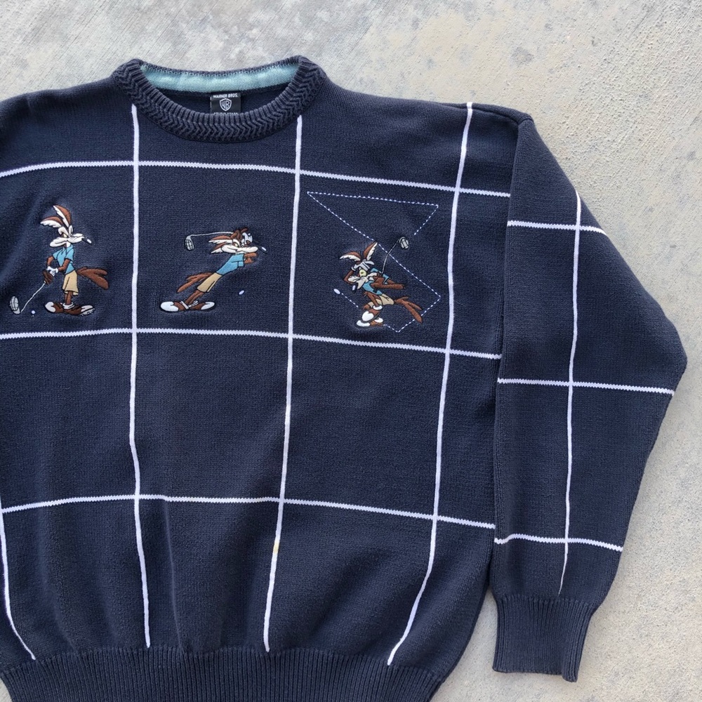 Vintage 90s Looney Tunes Warner Bros Sweater